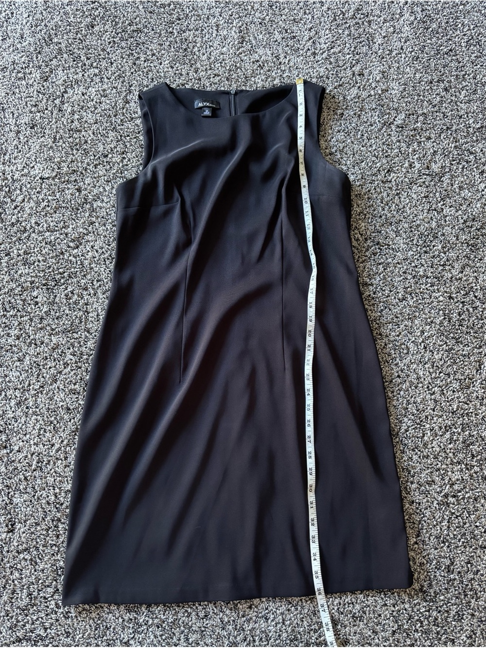 Alyx Black Sleeveless Classic Sheath Dress